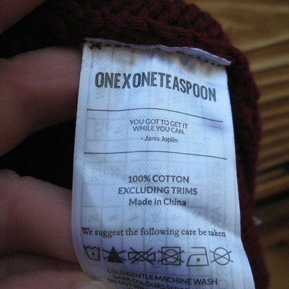 NWOT One Teaspoon Cable Knit Tank Top XL - Picture 11 of 11
